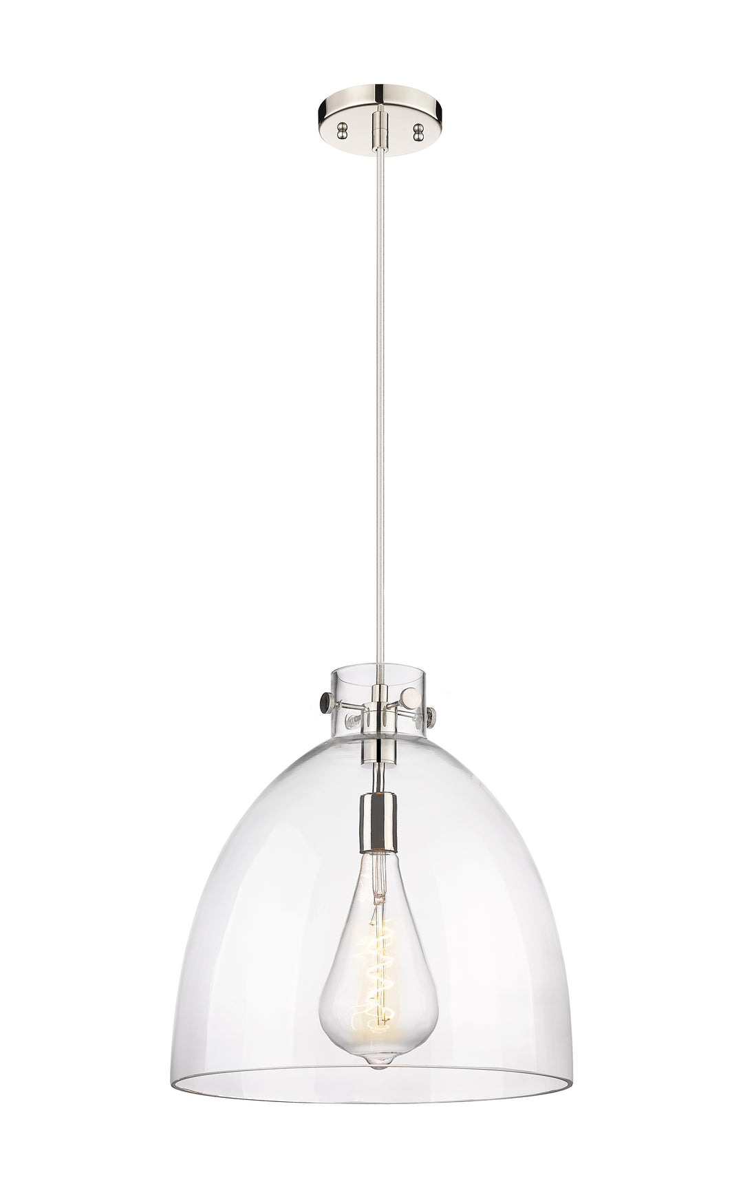 Innovations Lighting Newton Bell 16" Pendant - Polished Nickel Pendants Innovations Lighting   