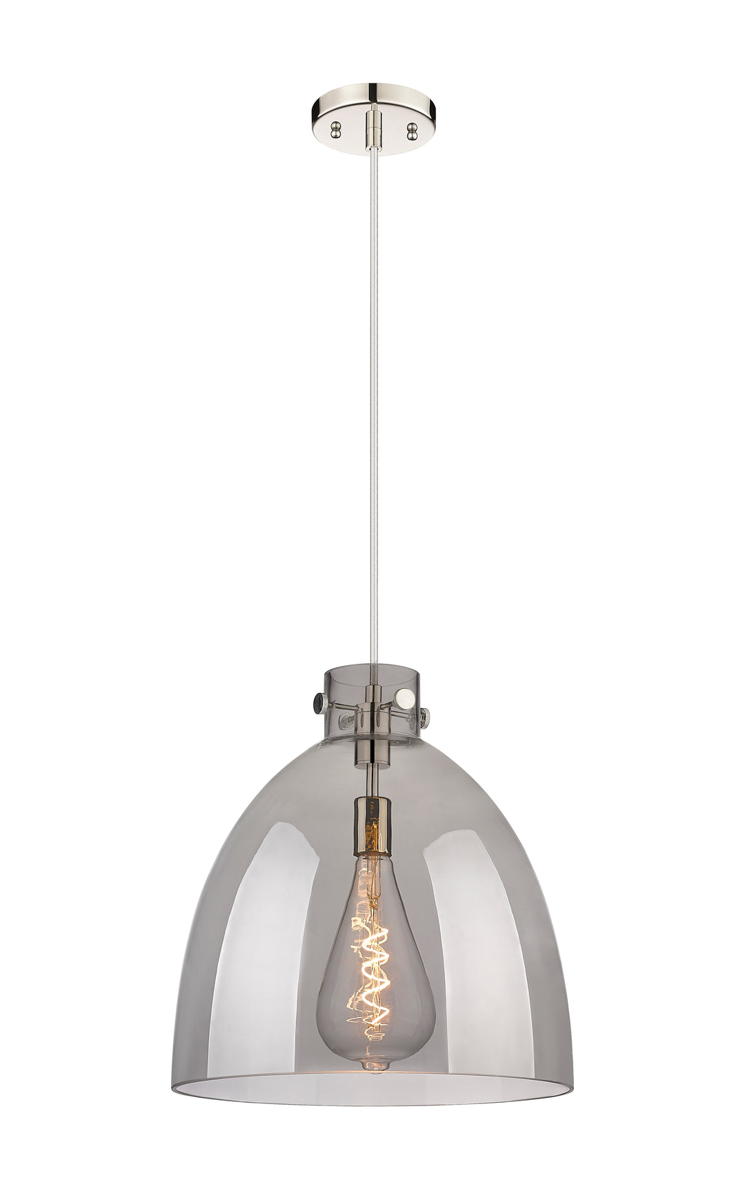 Innovations Lighting Newton Bell 16" Pendant - Polished Nickel Pendants Innovations Lighting   