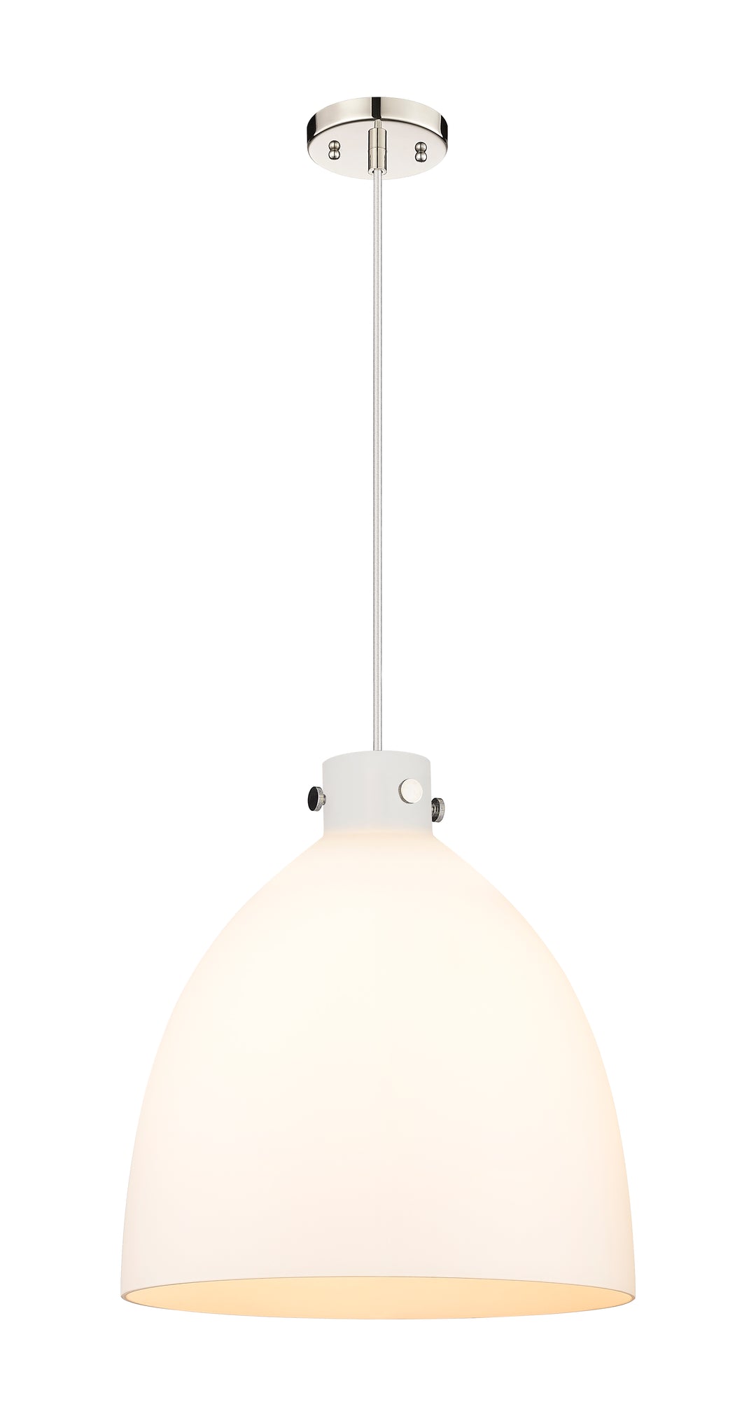 Innovations Lighting Newton Bell 18" Pendant - Polished Nickel Pendants Innovations Lighting   