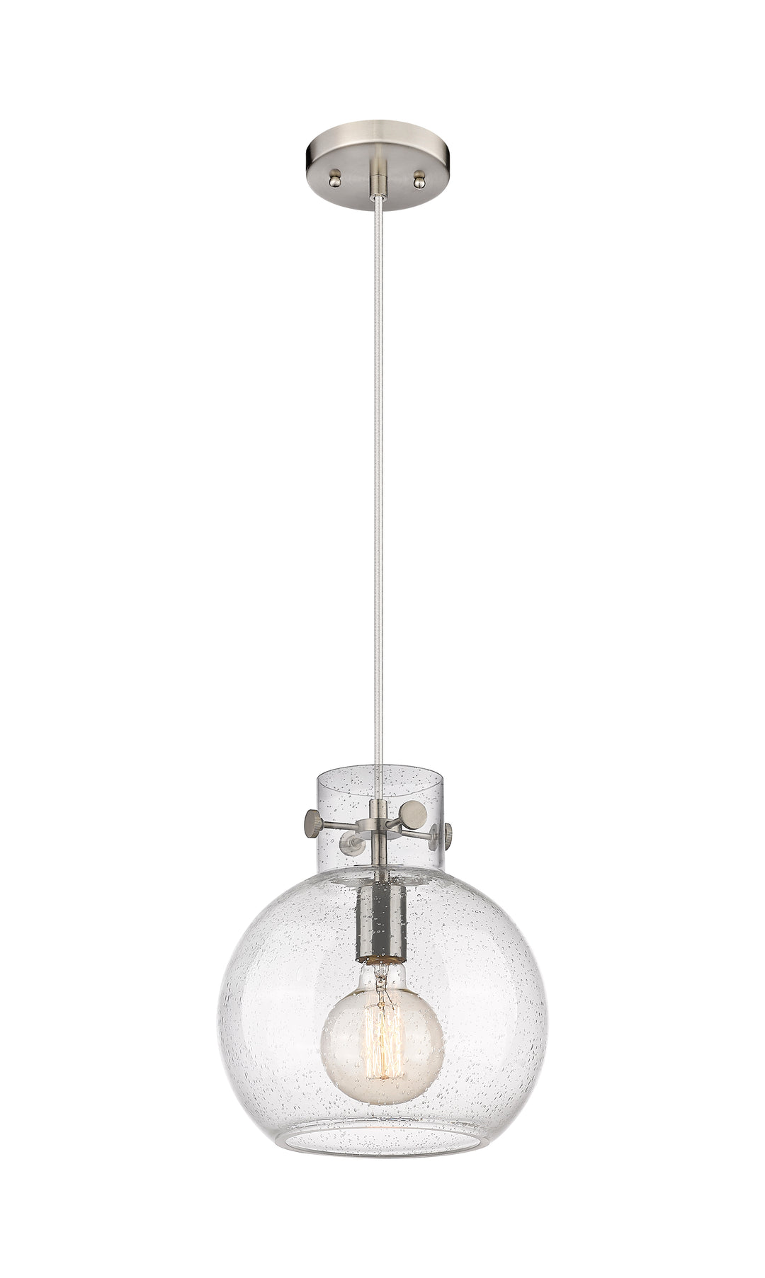 Innovations Lighting Newton Sphere 10" Mini Pendant - Brushed Satin Nickel