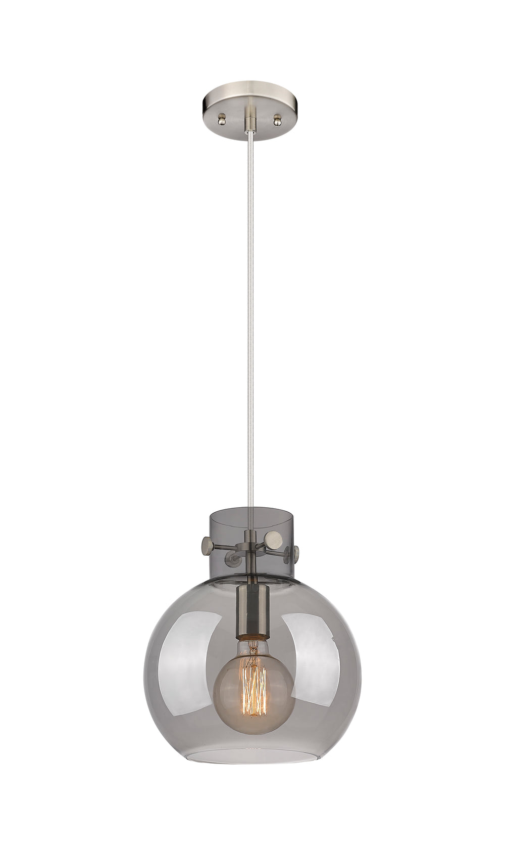 Innovations Lighting Newton Sphere 10" Mini Pendant - Brushed Satin Nickel
