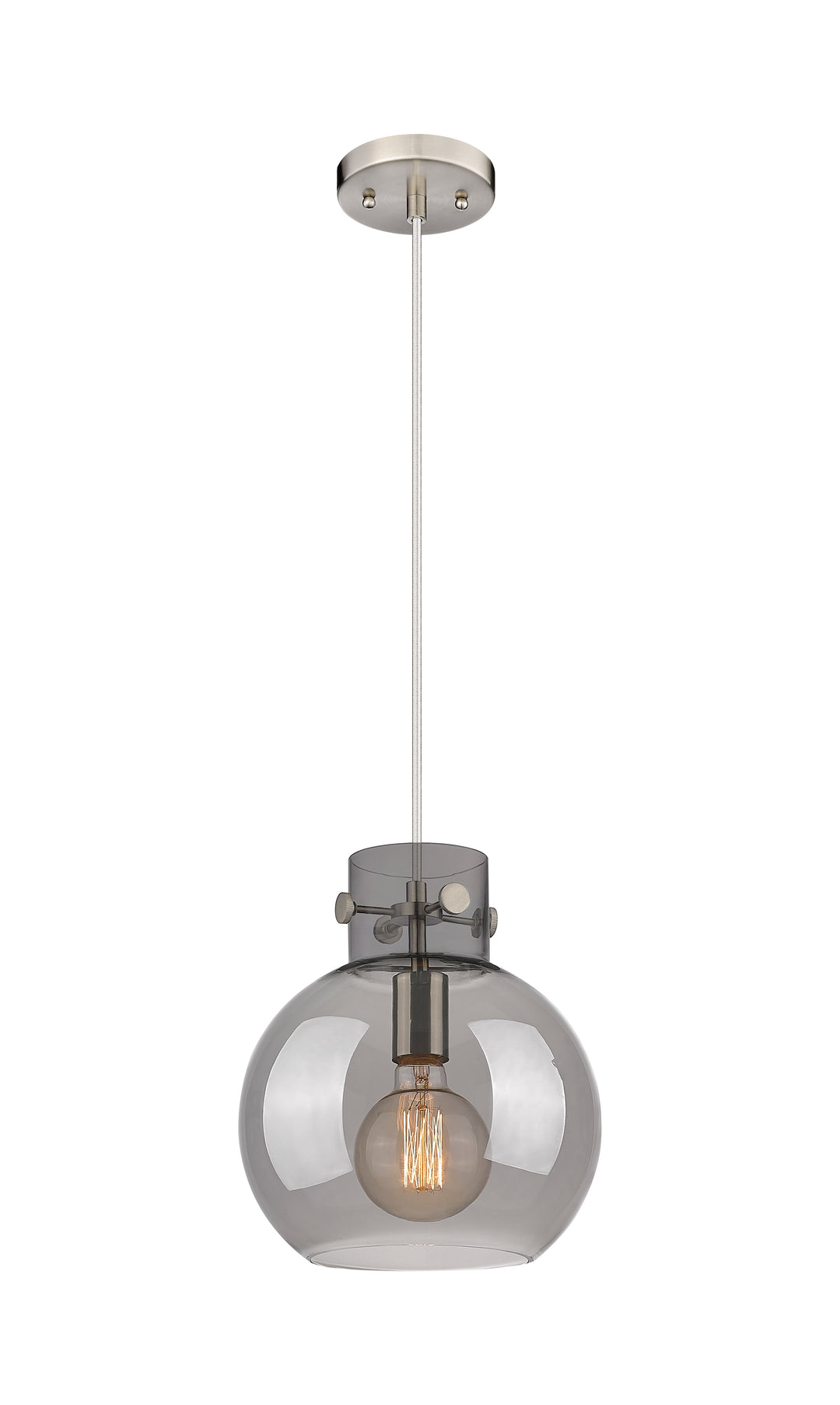 Innovations Lighting Newton Sphere 10" Mini Pendant - Brushed Satin Nickel