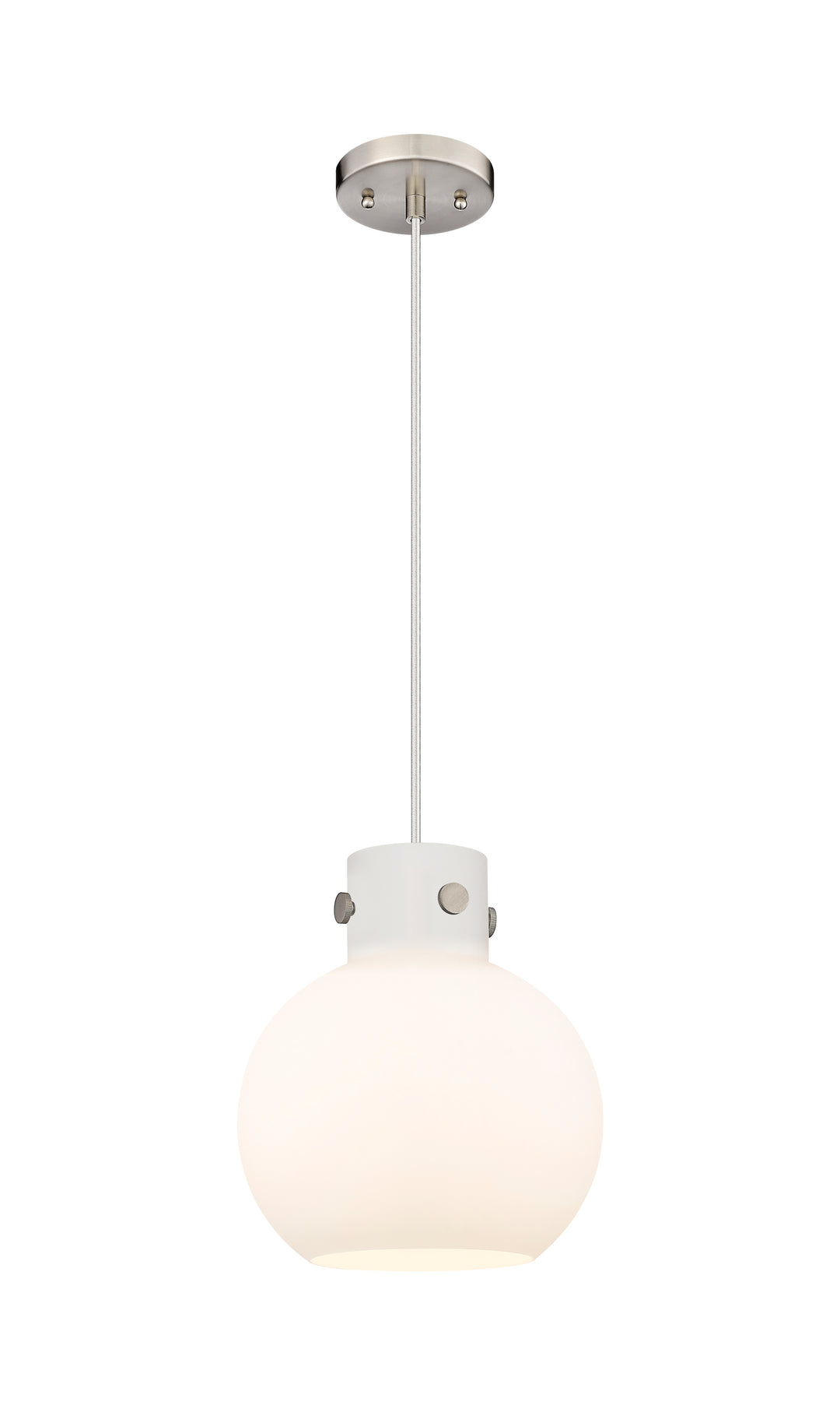 Innovations Lighting Newton Sphere 10" Mini Pendant - Brushed Satin Nickel