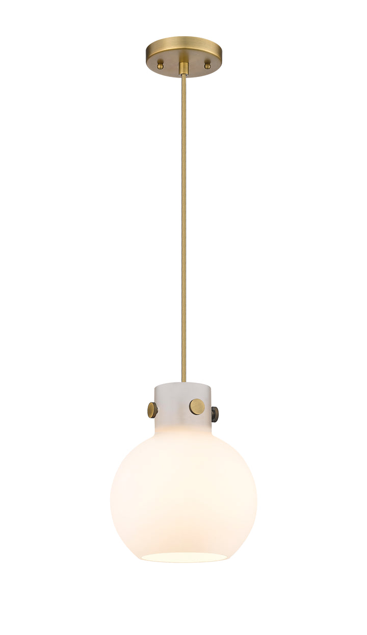 Innovations Lighting Newton Sphere 8" Mini Pendant - Brushed Brass