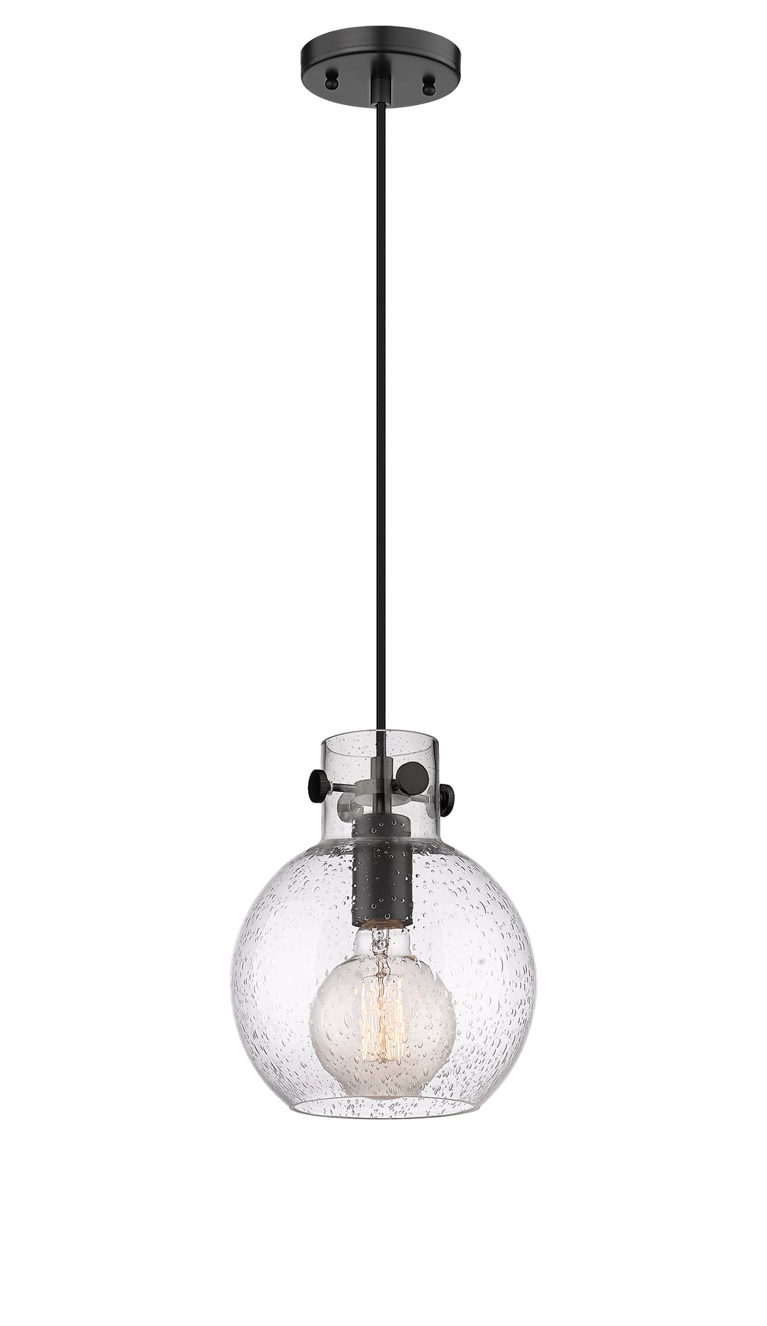 Innovations Lighting Newton Sphere 8" Mini Pendant - Matte Black