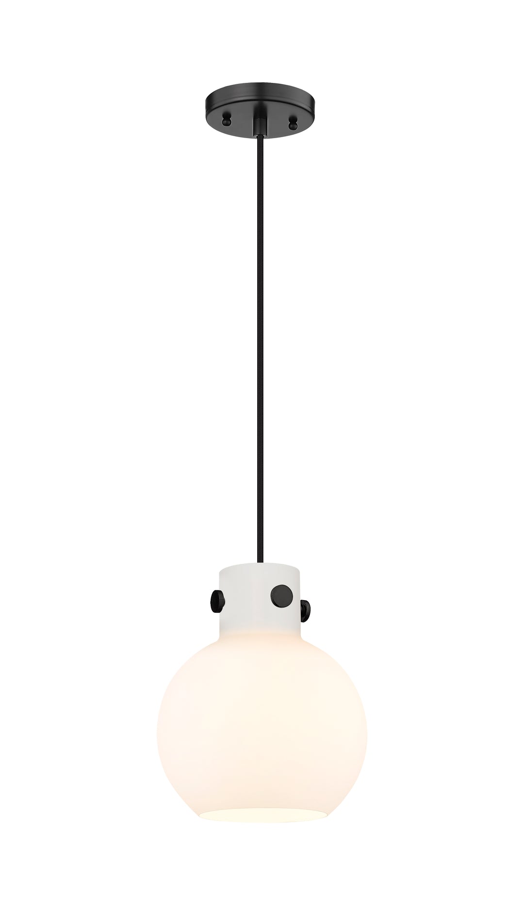Innovations Lighting Newton Sphere 8" Mini Pendant - Matte Black