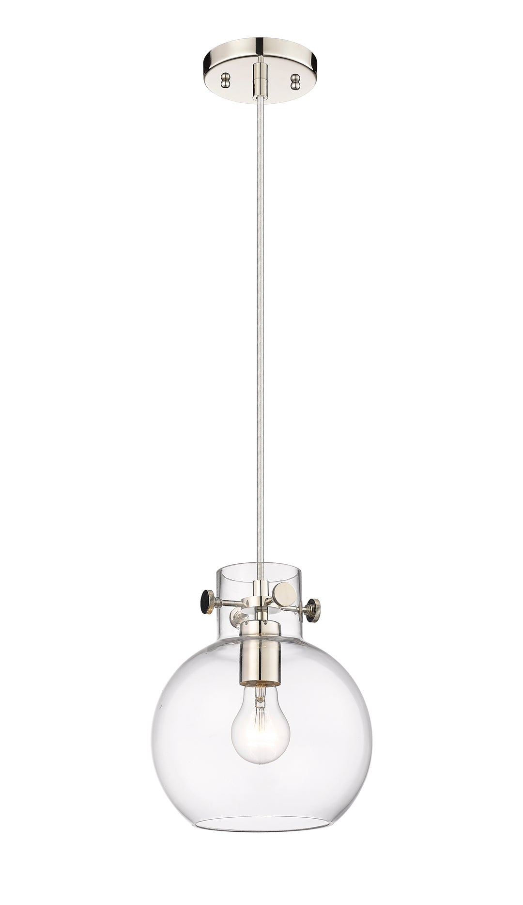 Innovations Lighting Newton Sphere 8" Mini Pendant - Polished Nickel