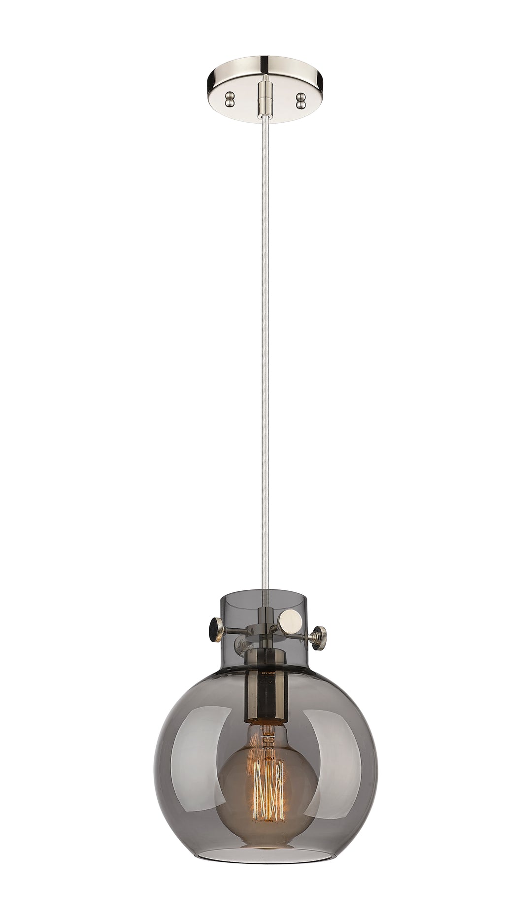 Innovations Lighting Newton Sphere 8" Mini Pendant - Polished Nickel