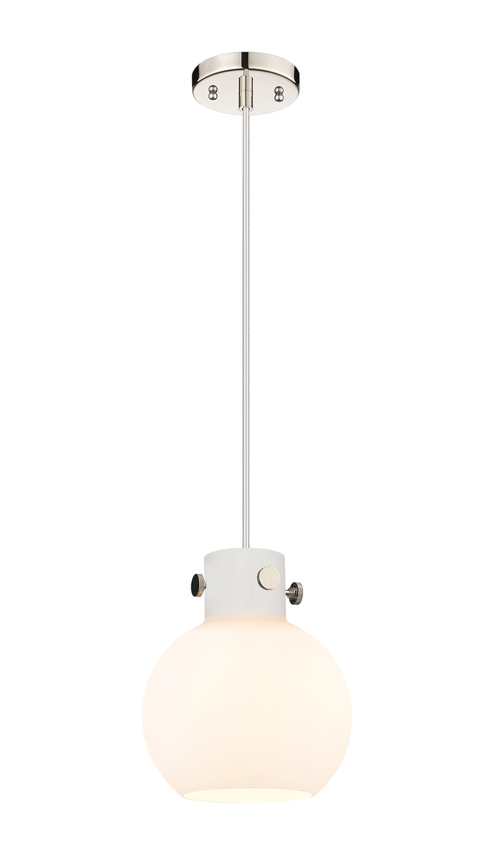Innovations Lighting Newton Sphere 8" Mini Pendant - Polished Nickel