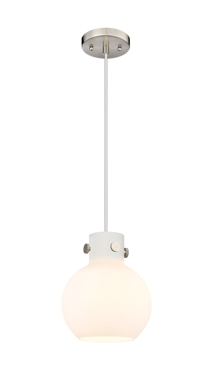 Innovations Lighting Newton Sphere 8" Mini Pendant - Brushed Satin Nickel