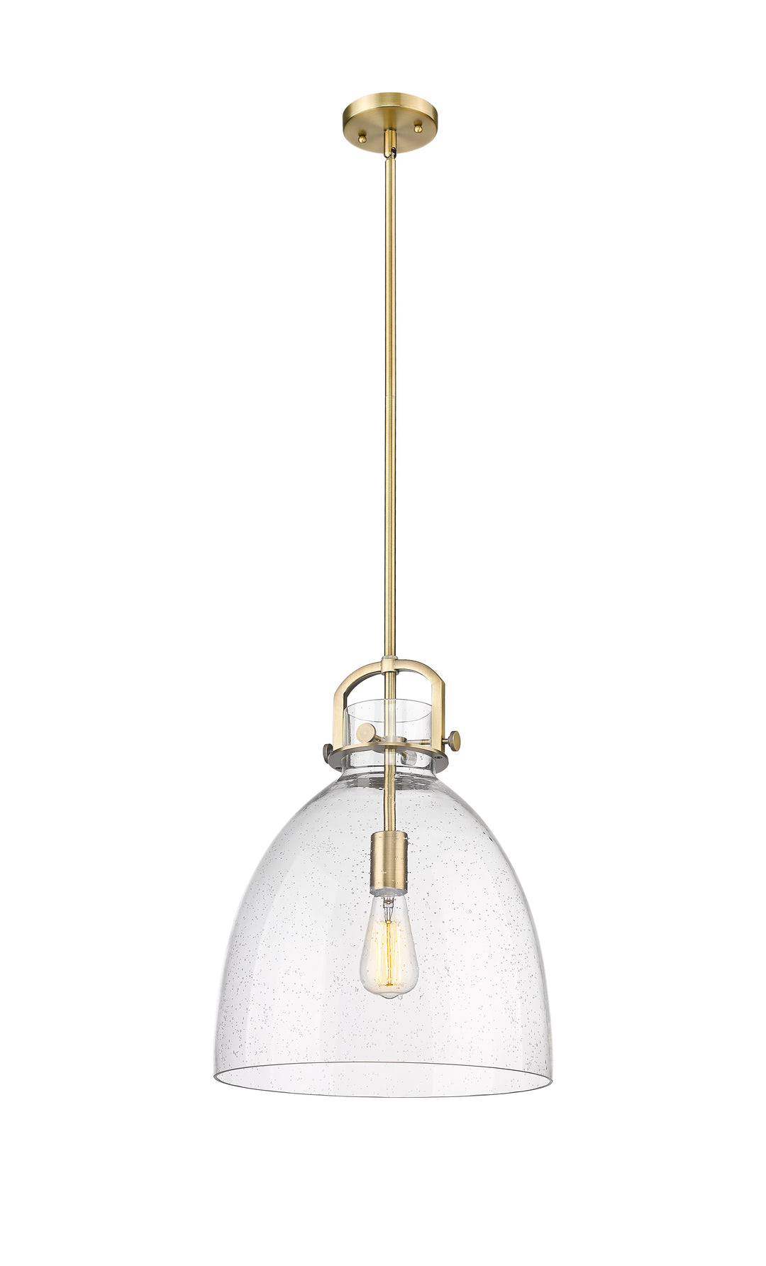 Innovations Lighting Newton Bell 14" Pendant - Brushed Brass Pendants Innovations Lighting   