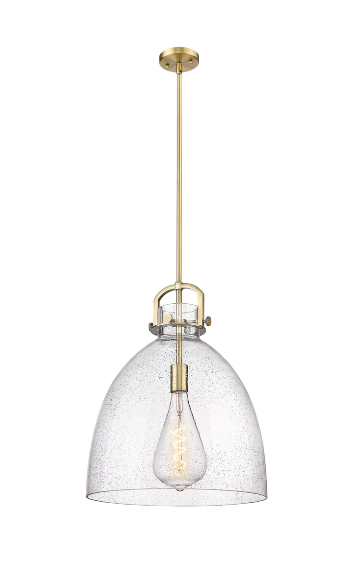 Innovations Lighting Newton Bell 16" Pendant - Brushed Brass Pendants Innovations Lighting   