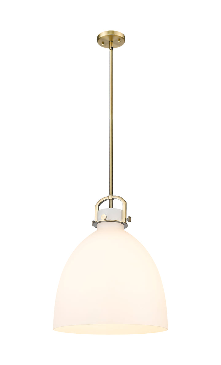 Innovations Lighting Newton Bell 16" Pendant - Brushed Brass Pendants Innovations Lighting   