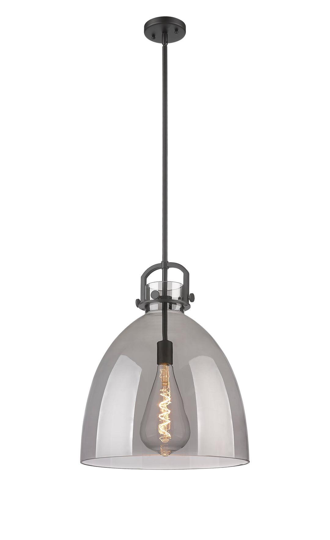 Innovations Lighting Newton Bell 16" Pendant - Matte Black Pendants Innovations Lighting   