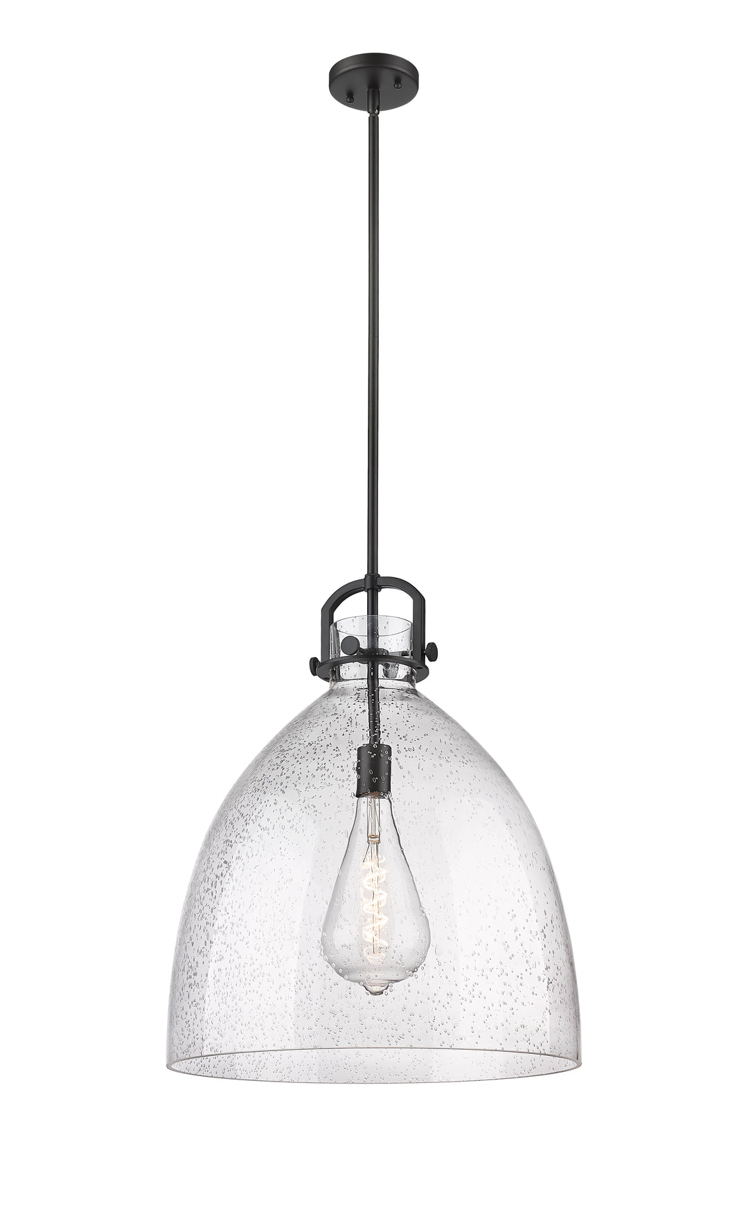 Innovations Lighting Newton Bell 18" Pendant - Matte Black Pendants Innovations Lighting   