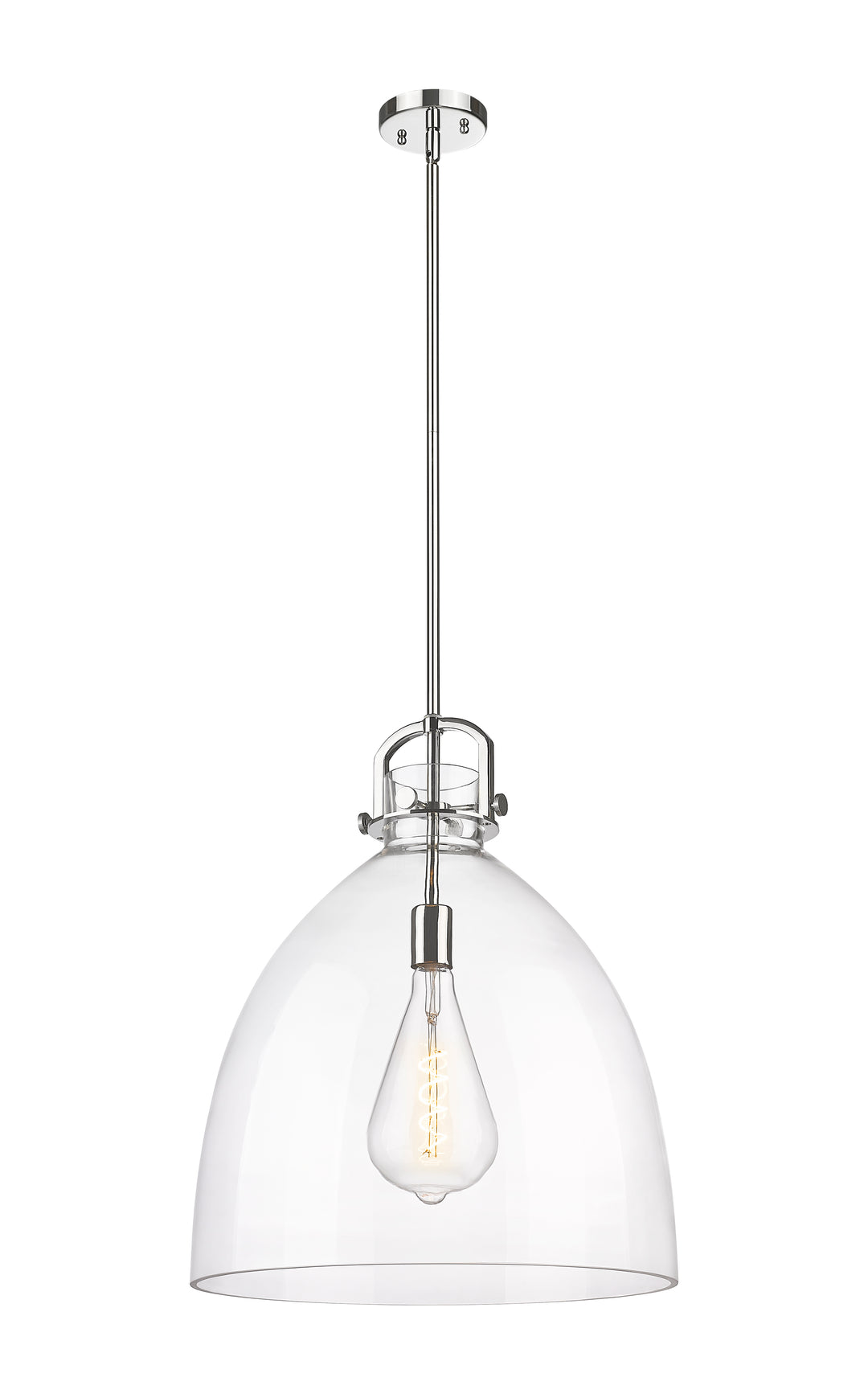 Innovations Lighting Newton Bell 18" Pendant - Polished Nickel Pendants Innovations Lighting   