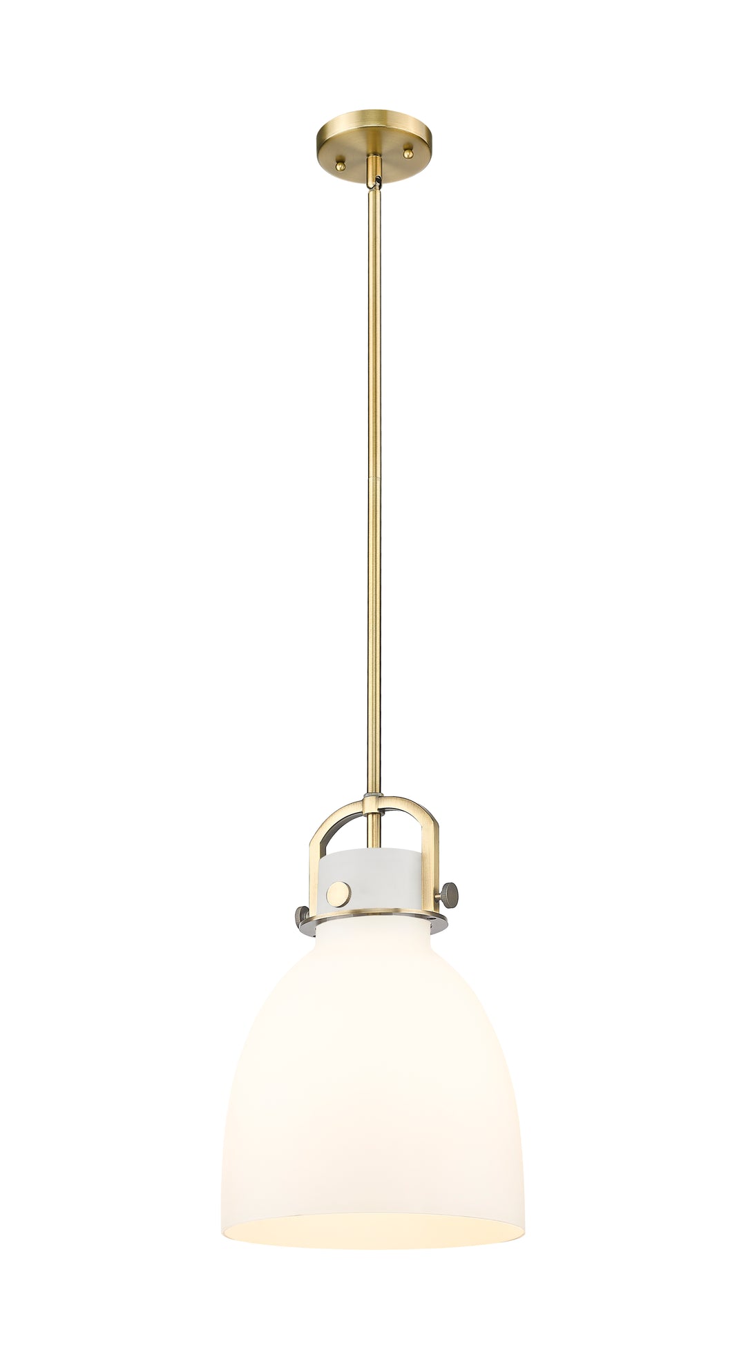 Innovations Lighting Newton Bell 10" Mini Pendant - Brushed Brass