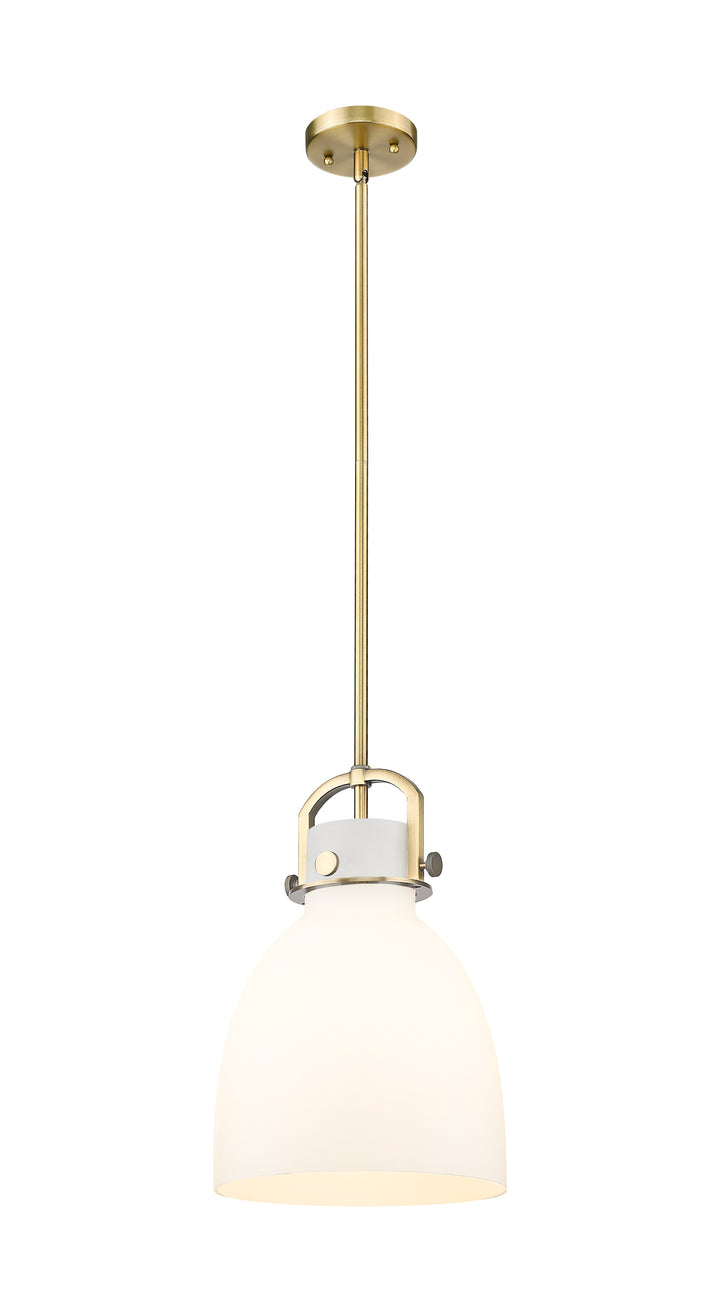 Innovations Lighting Newton Bell 10" Mini Pendant - Brushed Brass