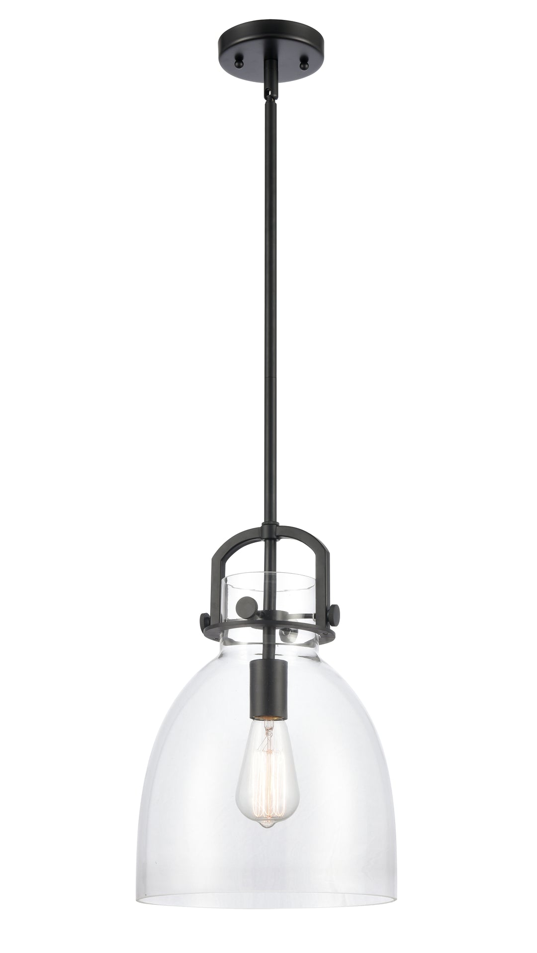 Innovations Lighting Newton Bell 10" Mini Pendant - Matte Black