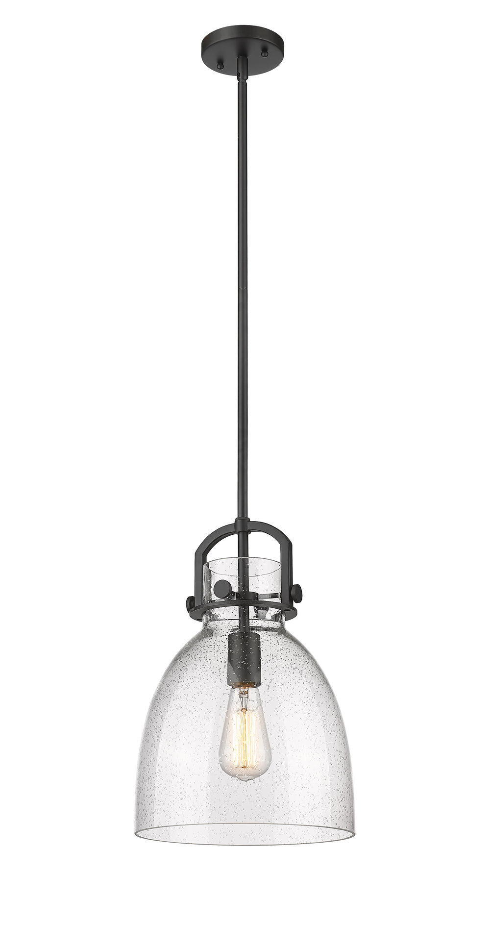 Innovations Lighting Newton Bell 10" Mini Pendant - Matte Black