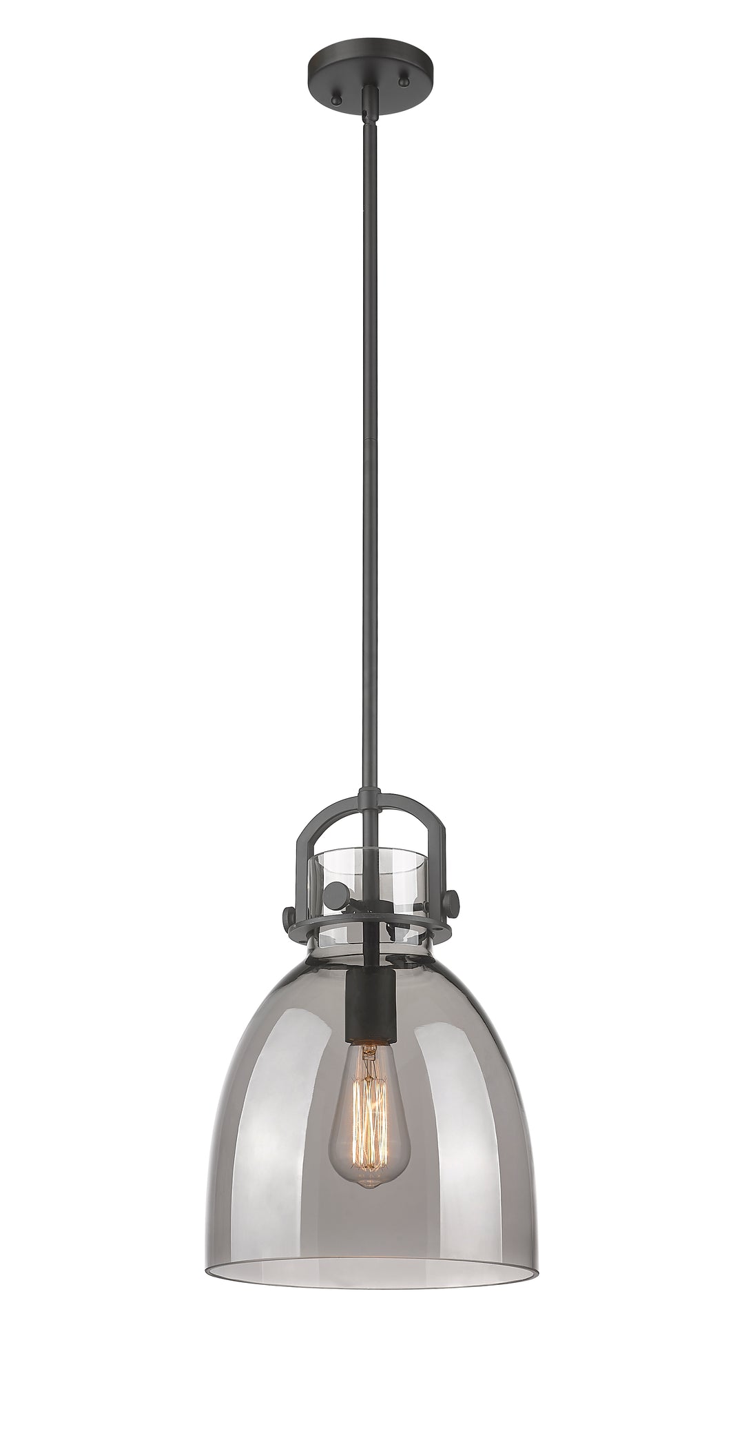 Innovations Lighting Newton Bell 10" Mini Pendant - Matte Black