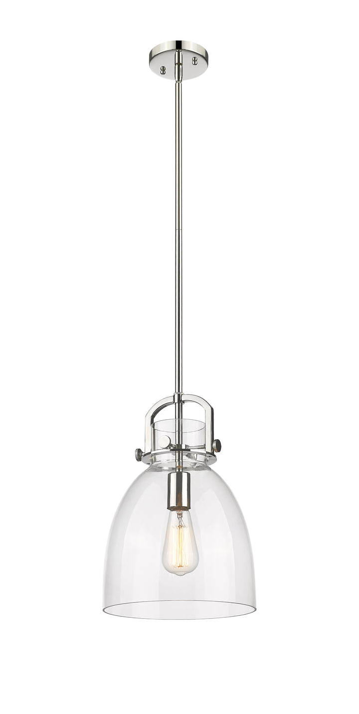 Innovations Lighting Newton Bell 10" Mini Pendant - Polished Nickel