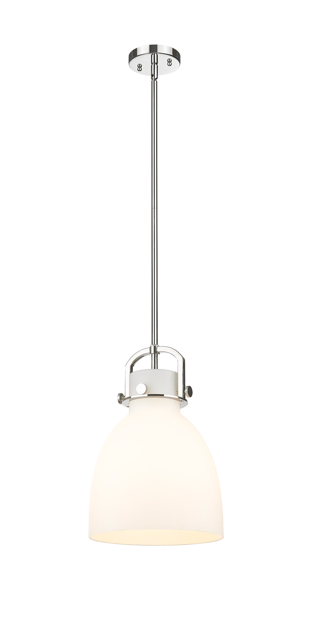 Innovations Lighting Newton Bell 10" Mini Pendant - Polished Nickel