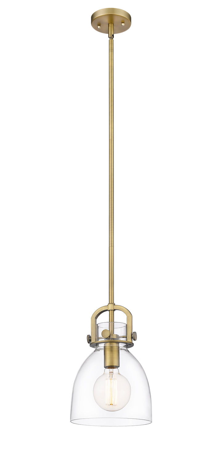 Innovations Lighting Newton Bell 8" Mini Pendant - Brushed Brass