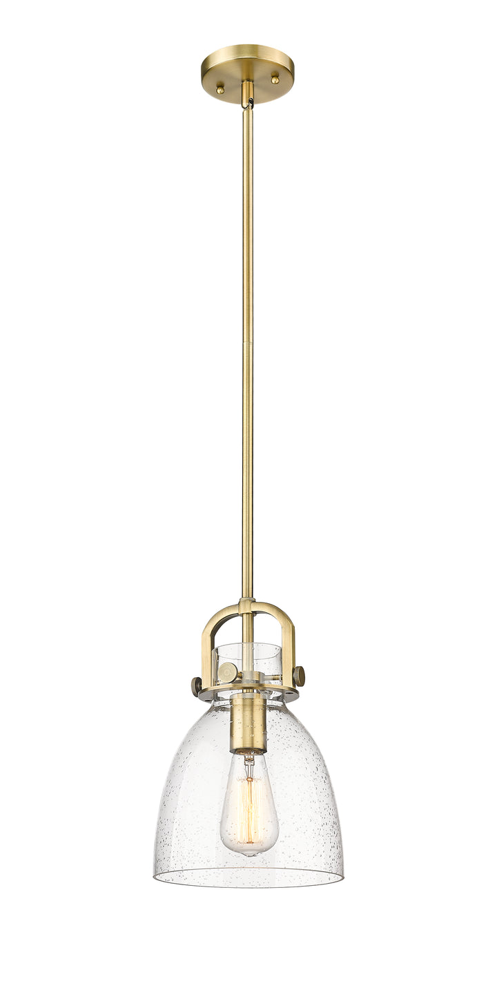 Innovations Lighting Newton Bell 8" Mini Pendant - Brushed Brass