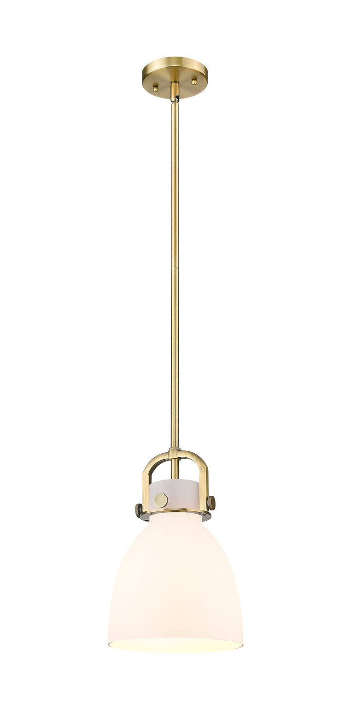 Innovations Lighting Newton Bell 8" Mini Pendant - Brushed Brass