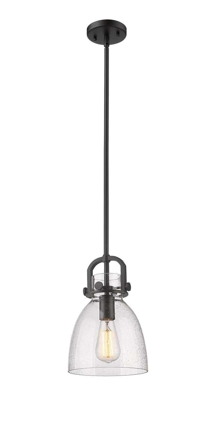Innovations Lighting Newton Bell 8" Mini Pendant - Matte Black