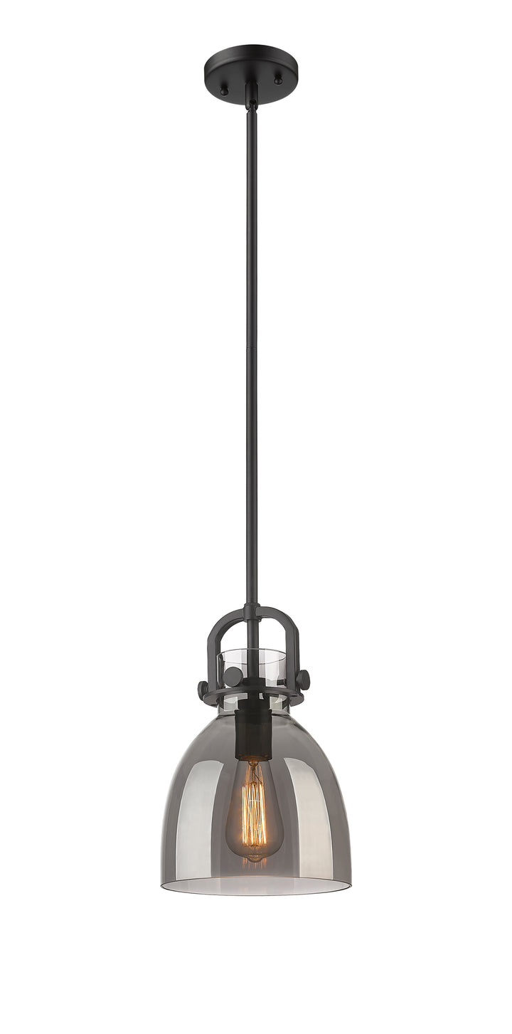 Innovations Lighting Newton Bell 8" Mini Pendant - Matte Black