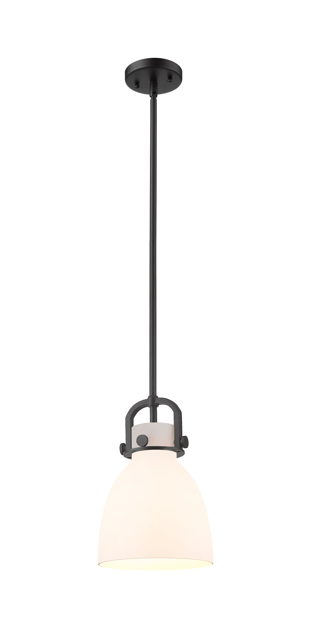 Innovations Lighting Newton Bell 8" Mini Pendant - Matte Black