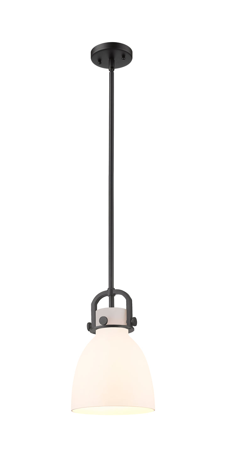 Innovations Lighting Newton Bell 8" Mini Pendant - Matte Black