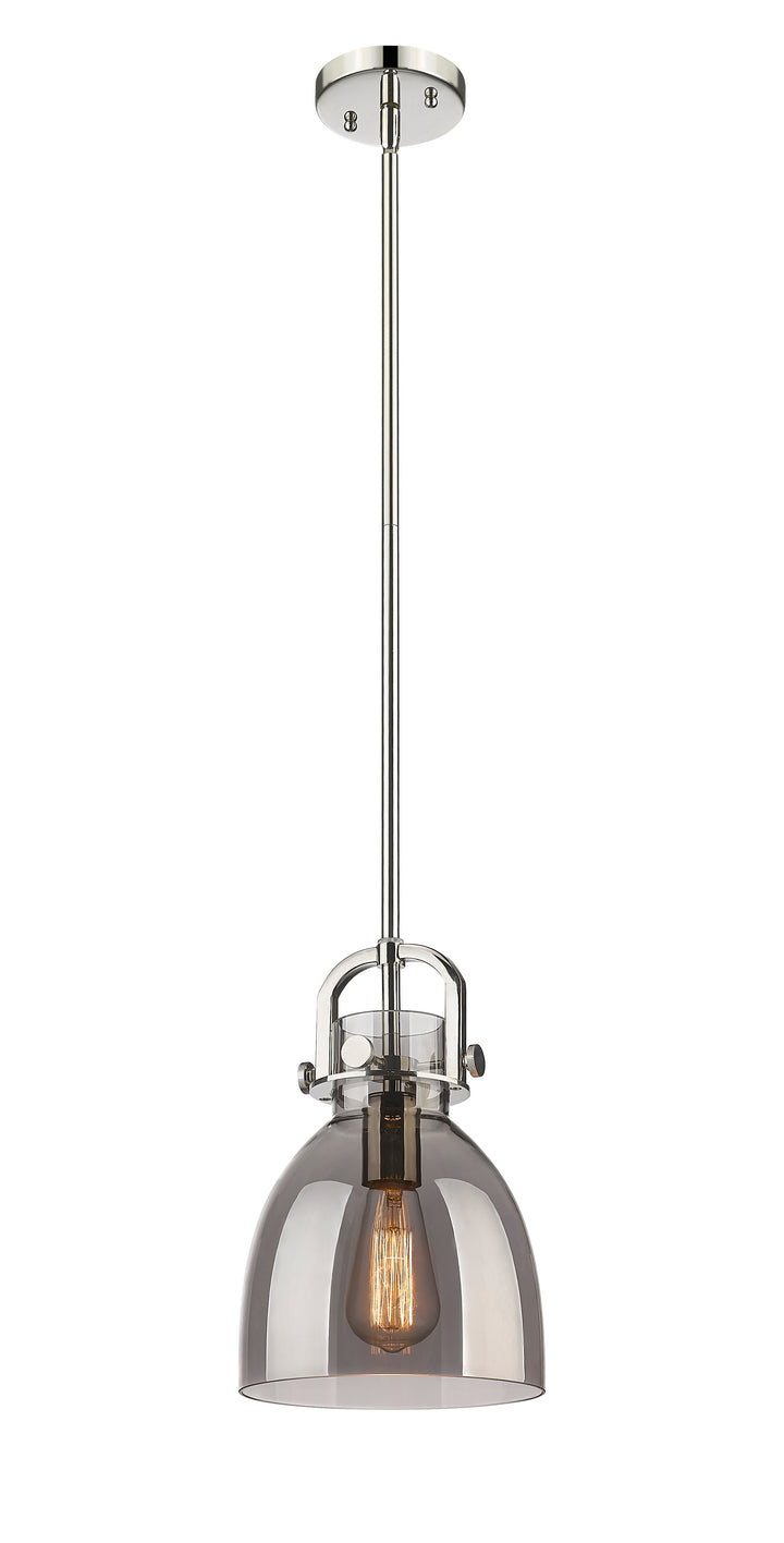 Innovations Lighting Newton Bell 8" Mini Pendant - Polished Nickel