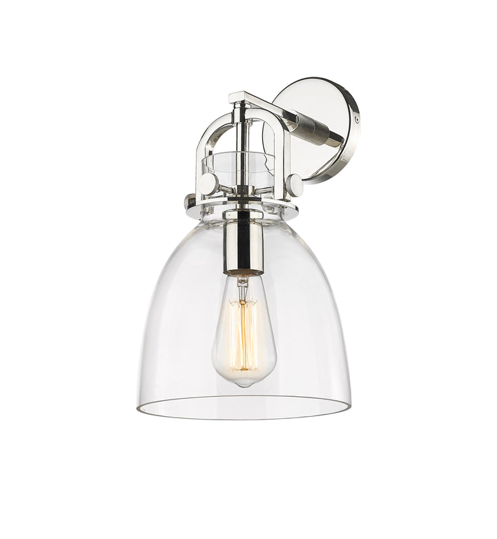 Innovations Lighting Newton Bell 8" Sconce - Polished Nickel