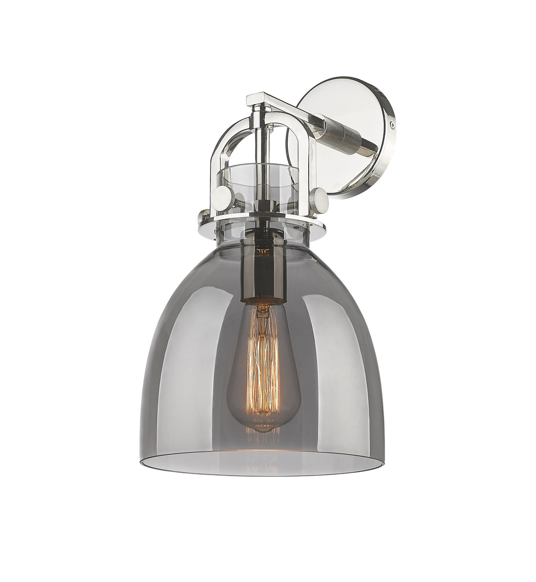 Innovations Lighting Newton Bell 8" Sconce - Polished Nickel