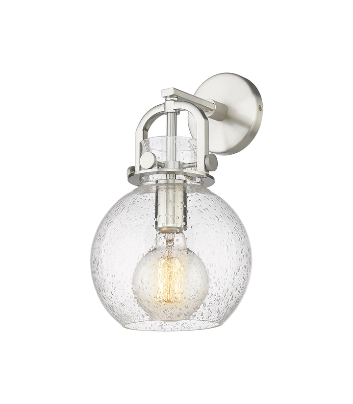 Innovations Lighting Newton Sphere 8" Sconce - Brushed Satin Nickel