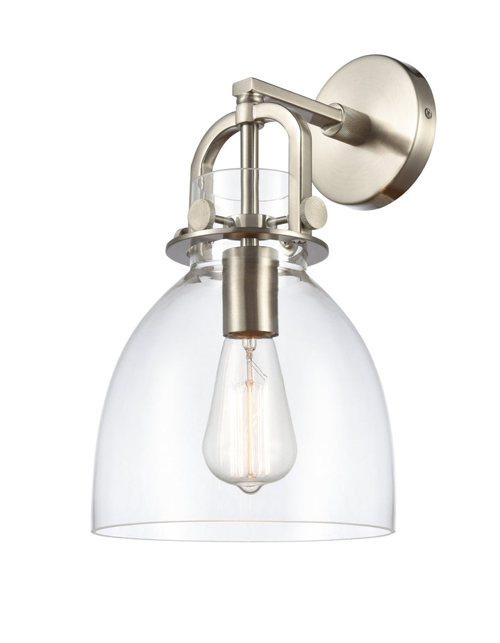 Innovations Lighting Newton Bell 8" Sconce - Satin Nickel