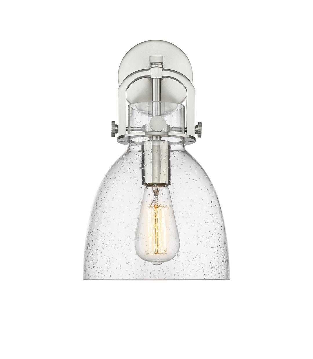 Innovations Lighting Newton Bell 8" Sconce - Satin Nickel