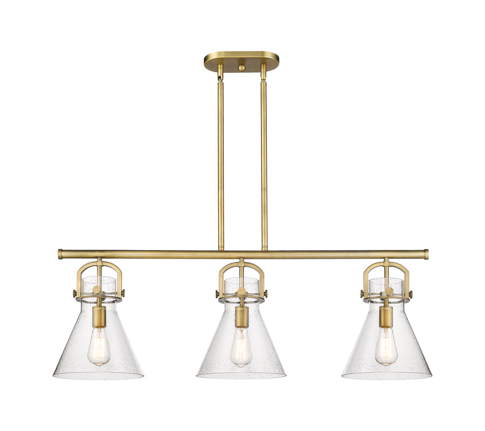 Innovations Lighting Newton Cone 7" Island Light - Brushed Brass