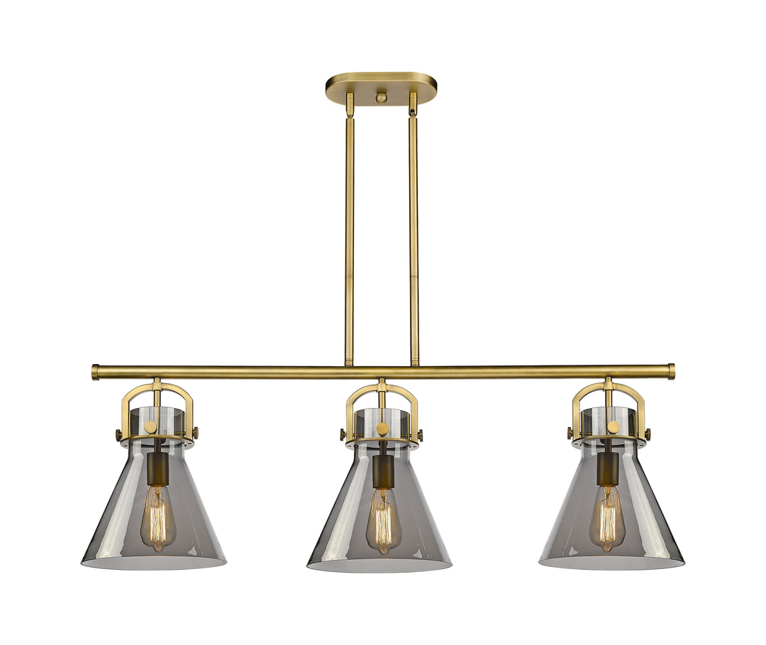 Innovations Lighting Newton Cone 7" Island Light - Brushed Brass