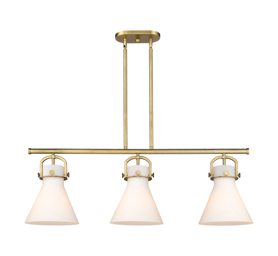 Innovations Lighting Newton Cone 7" Island Light - Brushed Brass