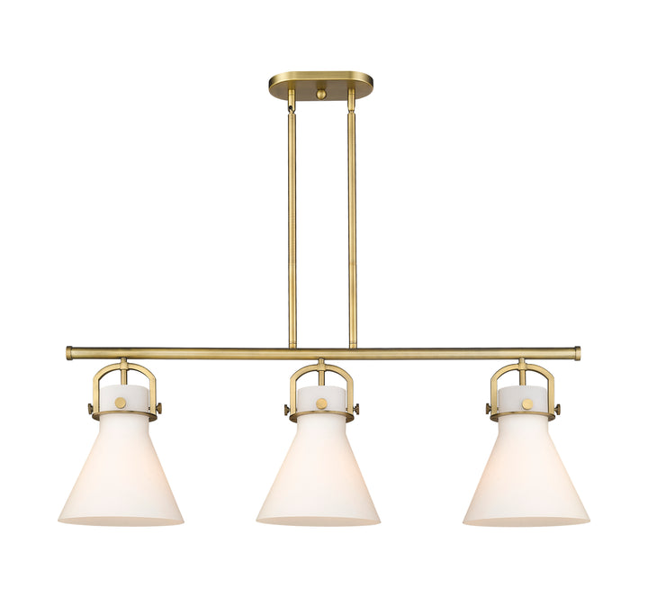 Innovations Lighting Newton Cone 7" Island Light - Brushed Brass
