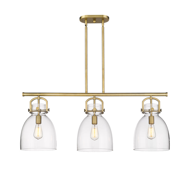 Innovations Lighting Newton Bell 7" Island Light - Brushed Brass