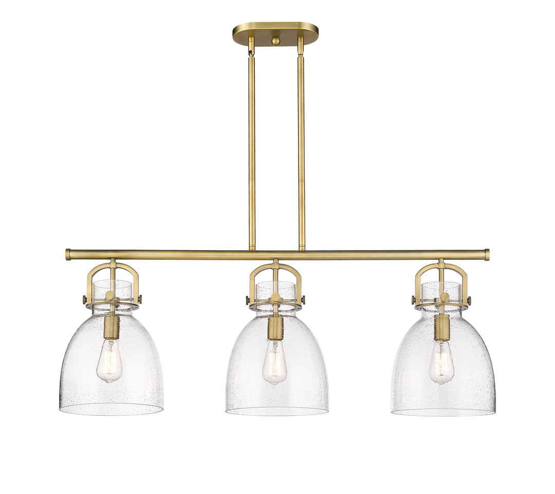 Innovations Lighting Newton Bell 7" Island Light - Brushed Brass