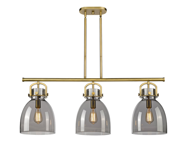Innovations Lighting Newton Bell 7" Island Light - Brushed Brass
