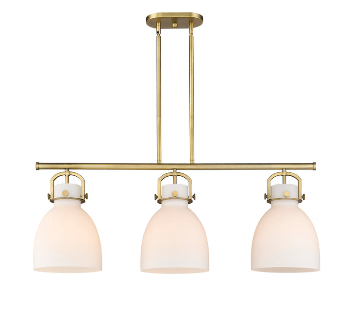 Innovations Lighting Newton Bell 7" Island Light - Brushed Brass