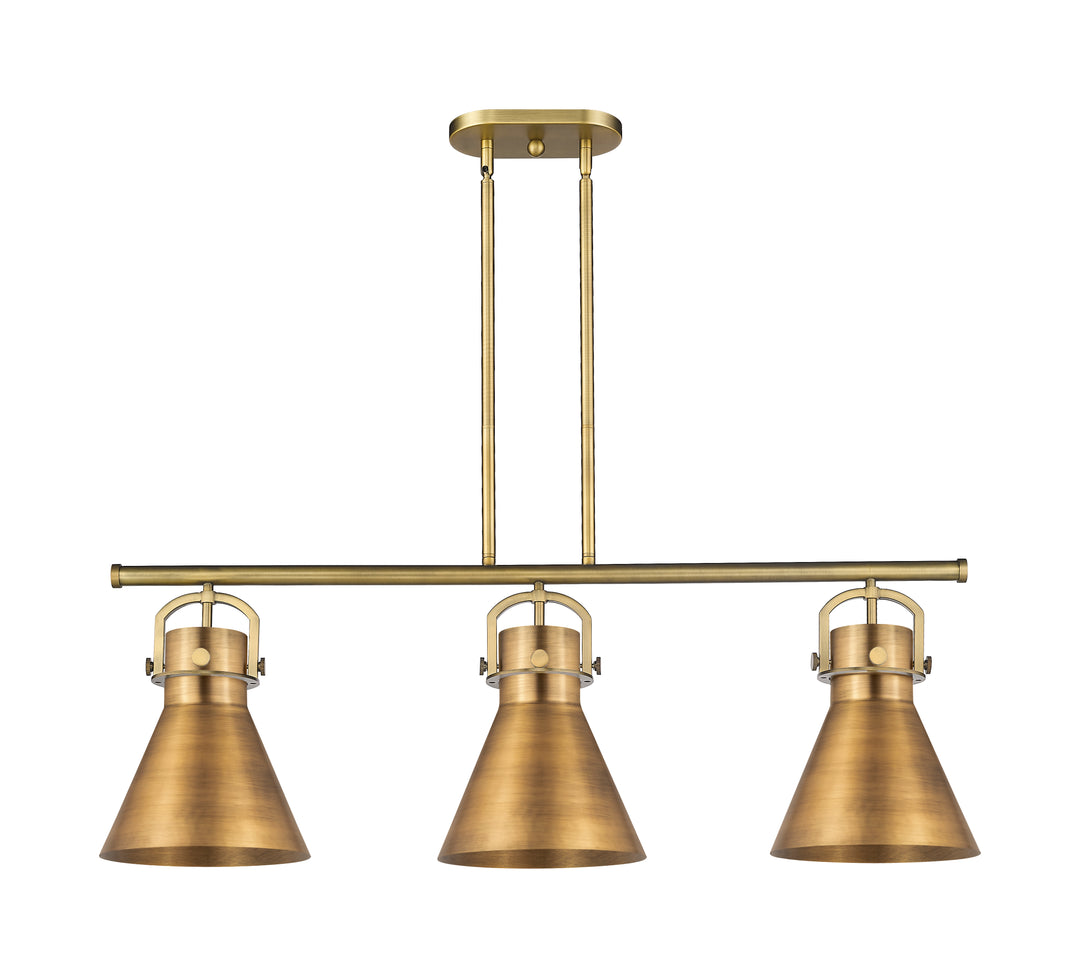 Innovations Lighting Newton Cone 10" Island Light - Brushed Brass