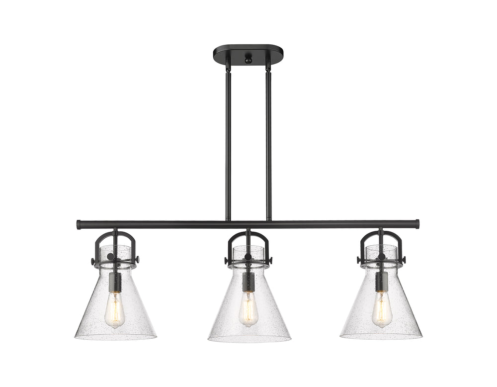 Innovations Lighting Newton Cone 7" Island Light - Matte Black